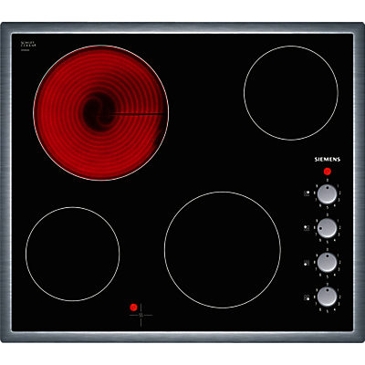 Siemens ET645CE17E Ceramic Hob, Black Siemens ET645CE17E Ceramic Hob, Black